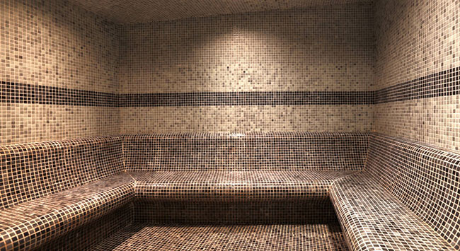 Buhar Odas Gri Mozaik 4, Buhar Banyolar