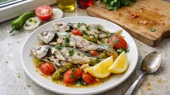 Tavada İstavrit Buğulama: domates-biberle hafif, sulu ve lokum gibi