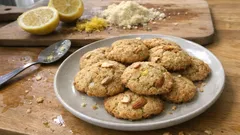 Limonlu Bademli Glutensiz Kurabiye: Az malzemeyle ferah aromalı, kıyır kıyır tarif
