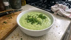 Pişirmeden 10 dakikada: yoğurtlu soğuk avokado çorbası tarifi