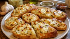 Köz sarımsaklı ekmek: Baharatlı tereyağı ve kaşarla fırında 10 dakikada