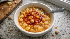 Tek tencerede nohutlu patates çorbası: zerdeçallı, bol kıvamlı ve doyurucu