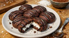 Cocostar kurabiye tarifi: kakaolu hamurun içinde yumuşacık hindistan cevizli sürpriz