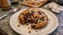 Soğuk tereyağıyla pastane gibi Levain kurabiye: dışı kıtır, içi kalın yumuşak