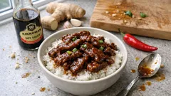 Tavada restoran usulü Moğol bifteği: dışı hafif çıtır, içi sulu (20 dakikada)