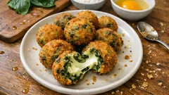 Dışı çıtır, içi uzayan: Ispanaklı peynir topları nasıl yapılır?