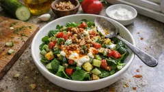 Yoğurtlu Kabaklı Semizotu Salatası: cevizli yağ dokunuşuyla ferah yaz tarifi