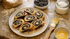 Haşhaşlı rulo çörek tarifi: tepsi mayasıyla puf puf, kolay bayatlamayan lezzet