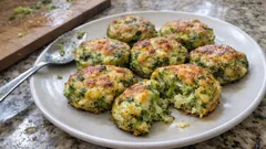 Kızartma yapmadan: Fırında brokoli mücver (dışı hafif kızarık, içi yumuşak)