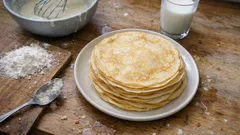 Evde yumurta yoksa: 10 dakikada topaksız yumurtasız krep tarifi