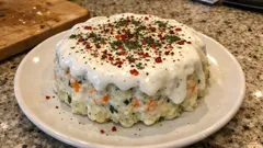 Tart kalıbında yoğurtlu patates salatası: dilim dilim, davetlere çok yakışır