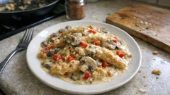 Kremalı mantarlı tavuk: Lokum gibi pişen, sosu tabakta biten pratik tarif