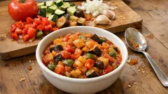 Tek tencerede Pisto Manchego: kabaklı patlıcanlı hafif İspanyol sebze yemeği