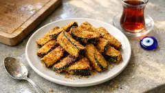 Haşlayıp mısır ununa bulayın: dışı çıtır, içi yumuşacık patlıcan kızartması