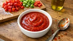 Ev yapımı paprika sos: kapya biberle yoğun aromalı, pürüzsüz dip sos tarifi