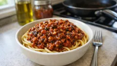 İstiridye mantarı ve cevizle vegan spagetti bolonez: kıvamı yerinde, aroması güçlü