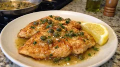 Limon ve kaparinin yakıştığı Tavuk Piccata: tavada ipeksi sosuyla