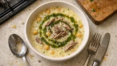 Terbiyesi kesilmeyen pirinçli kemik çorbası: yoğurtlu, naneli ve tam kıvamında