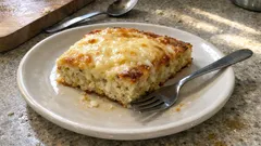 Fırınsız karnabahar böreği: tavada, az malzemeyle dilim dilim