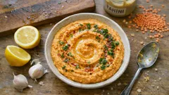 Nohutsuz ama bildiğiniz humus gibi: Kırmızı mercimek humusu tarifi (pürüzsüz kıvam)