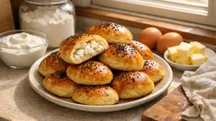 Mayasız, puf puf karbonatlı poğaça: yoğurtla tam kıvamında