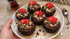 Muzlu kakaolu vegan glütensiz cupcake: yumuşacık kek, kısa malzeme listesi