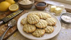 Limonlu Haşhaşlı Kurabiye: Kıyır kıyır, üstü limon soslu pratik tarif