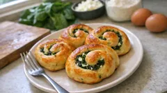 Mayasız kremalı ıspanaklı gözlük poğaça: çay saatine yumuşacık bir tarif