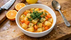 Portakal suyuyla tek tencerede: rengi kararmayan zeytinyağlı kereviz yemeği