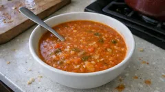 Sebzeli tarhana çorbası tarifi: tarhanayı ıslatıp topaksız, kıvamı tam tutturun