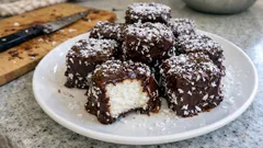 Çikolata soslu lokum kek: Hindistan cevizli, lokum gibi yumuşacık küpler