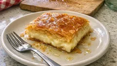 Çıtır katlı, muhallebili Laz böreği tarifi: şerbeti tam ayarında