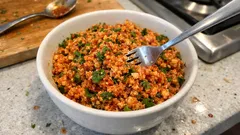 Bulgursuz Karnabahar Kısırı: Tane tane, ferah ve glütensiz pratik tarif