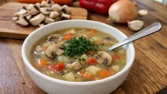 Kremsiz ama kremamsı: Sebzeli mantar çorbası tarifi (topaksız kıvam)