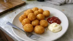 Dışı çıtır, içi yumuşacık patates topları: nişastayla dağılmadan kızarıyor