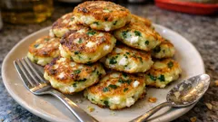 Tavada Peynirli Kaşık Dökmesi: Yoğurtlu hamurla yumuşacık, çaya çok yakışır