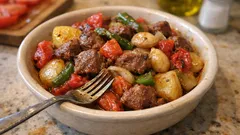 Tek tepside fırında sebzeli kuzu: kendi suyunda lokum gibi pişen ev yemeği