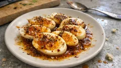 Baharatlı tereyağ soslu haşlanmış yumurta: 10 dakikada kahvaltıya hazır
