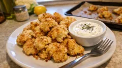 Fırında Karnabahar Pane: Dışı çıtır, içi yumuşak pratik atıştırmalık