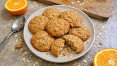 Portakallı yulaflı bisküvi tarifi: dışı kıtır, içi tok dokulu