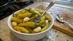 Nohutla çabuk olgunlaşan kıtır biber turşusu: doğru sirke-tuz dengesiyle tam kıvamında