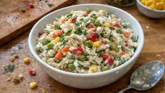 Sebzeli tavuk salatası: yoğurtlu sosuyla ferah, doyurucu ve dolapta bekledikçe güzelleşen tarif