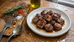 Tavada Kuzu Lokum: 2 saat marineyle dışı mühürlü, içi sulu