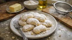 Çay saatine kıyır kıyır pudra şekerli un kurabiyesi: her seferinde tutar