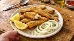 Mısır unlu mezgit tava: dışı çıtır, içi lokum gibi (tavada pratik kızartma)