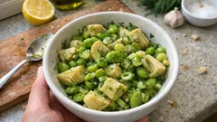 İç Baklalı Enginar Salatası: zeytinyağı-limonla 15 dakikada bahar ferahlığı