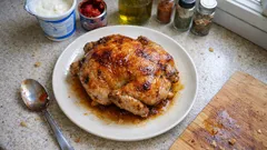 Fırın poşetinde bütün tavuk: içi sulu, üstü nar gibi kızaran pratik tarif