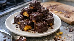 Tepside portakallı kek lokumu: çikolata kaplı, küp küp pratik ikramlık