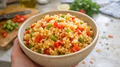 Yaz Sofrasına Hafif Bir Seçenek: Domatesli Sebzeli Bulgur Pilavı Tarifi