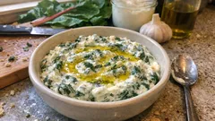 Sarımsaklı yoğurtla yoğurtlu pazı mezesi: sulanmayan kıvamıyla 15 dakikada hazır